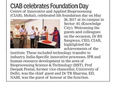 5th Foundation day - Press release